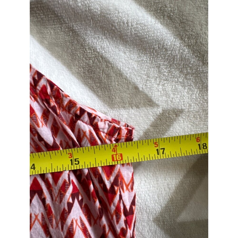 Earthbound Trading Maxi Dress L Red Ombre Southwest Boho Cruise Resort Festival - Picture 6 of 9